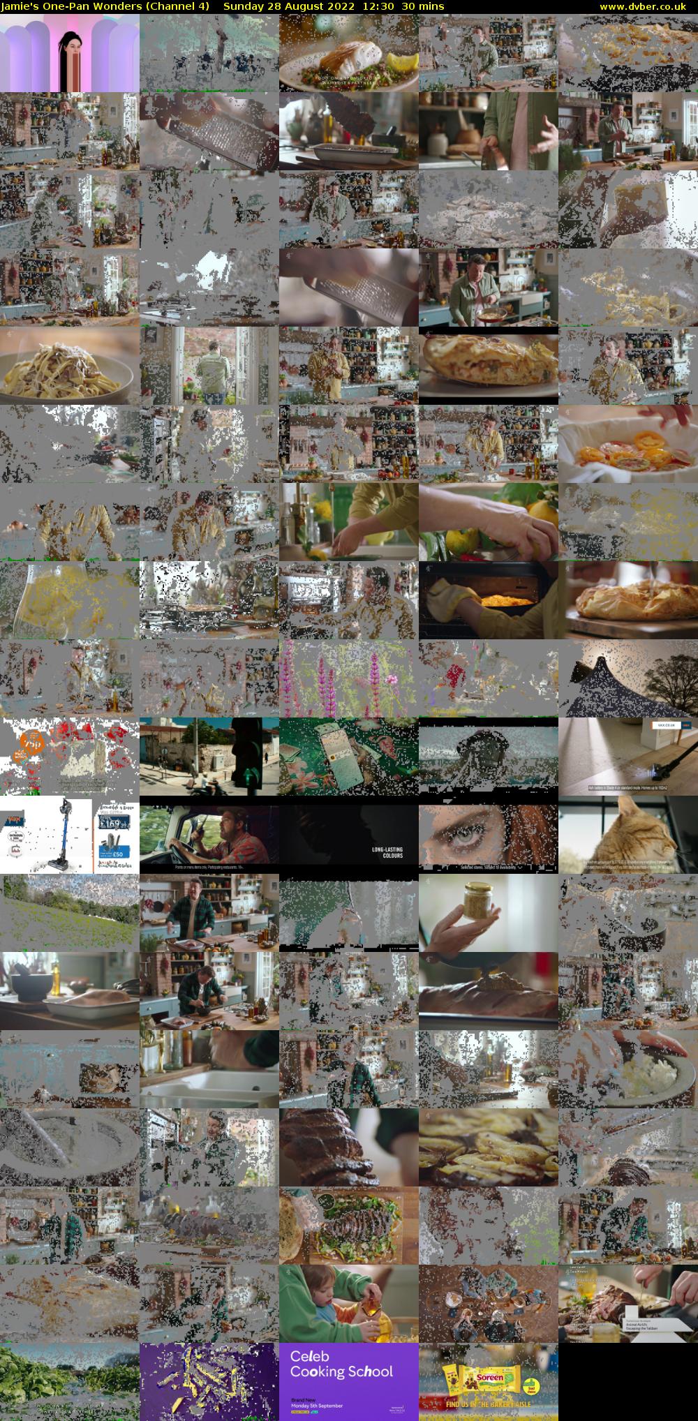 Jamie's One-Pan Wonders (Channel 4) Sunday 28 August 2022 12:30 - 13:00