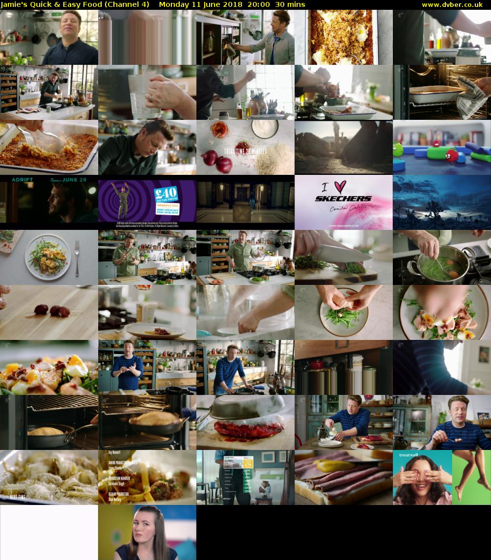 Jamie's Quick & Easy Food (Channel 4) Monday 11 June 2018 20:00 - 20:30