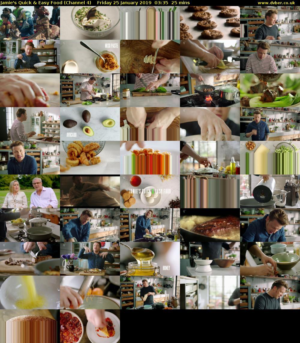 Jamie's Quick & Easy Food (Channel 4) Friday 25 January 2019 03:35 - 04:00