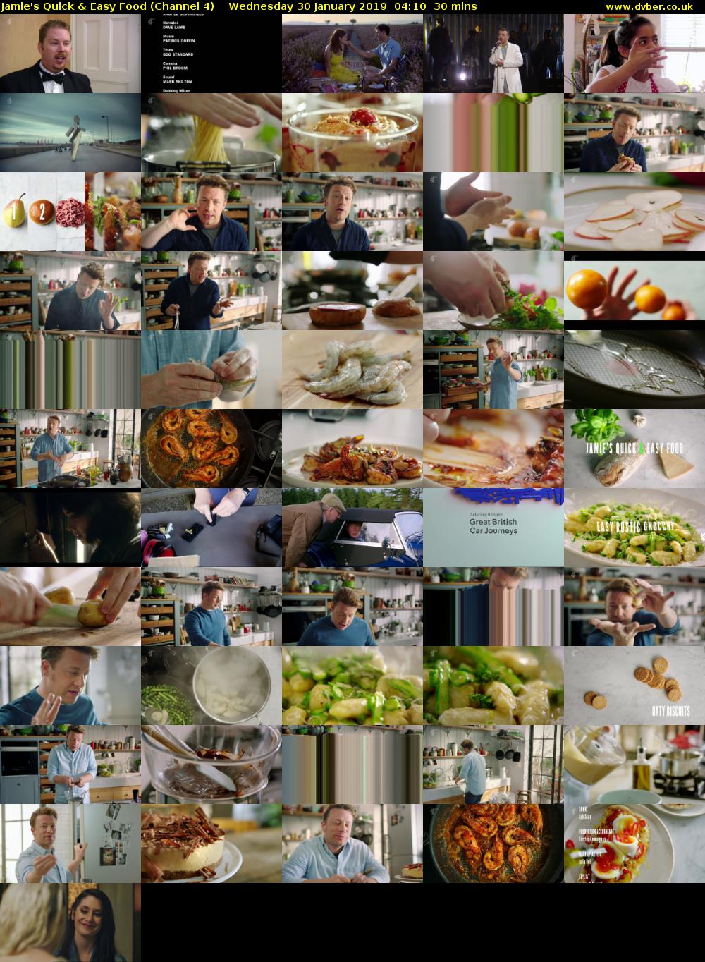 Jamie's Quick & Easy Food (Channel 4) Wednesday 30 January 2019 04:10 - 04:40