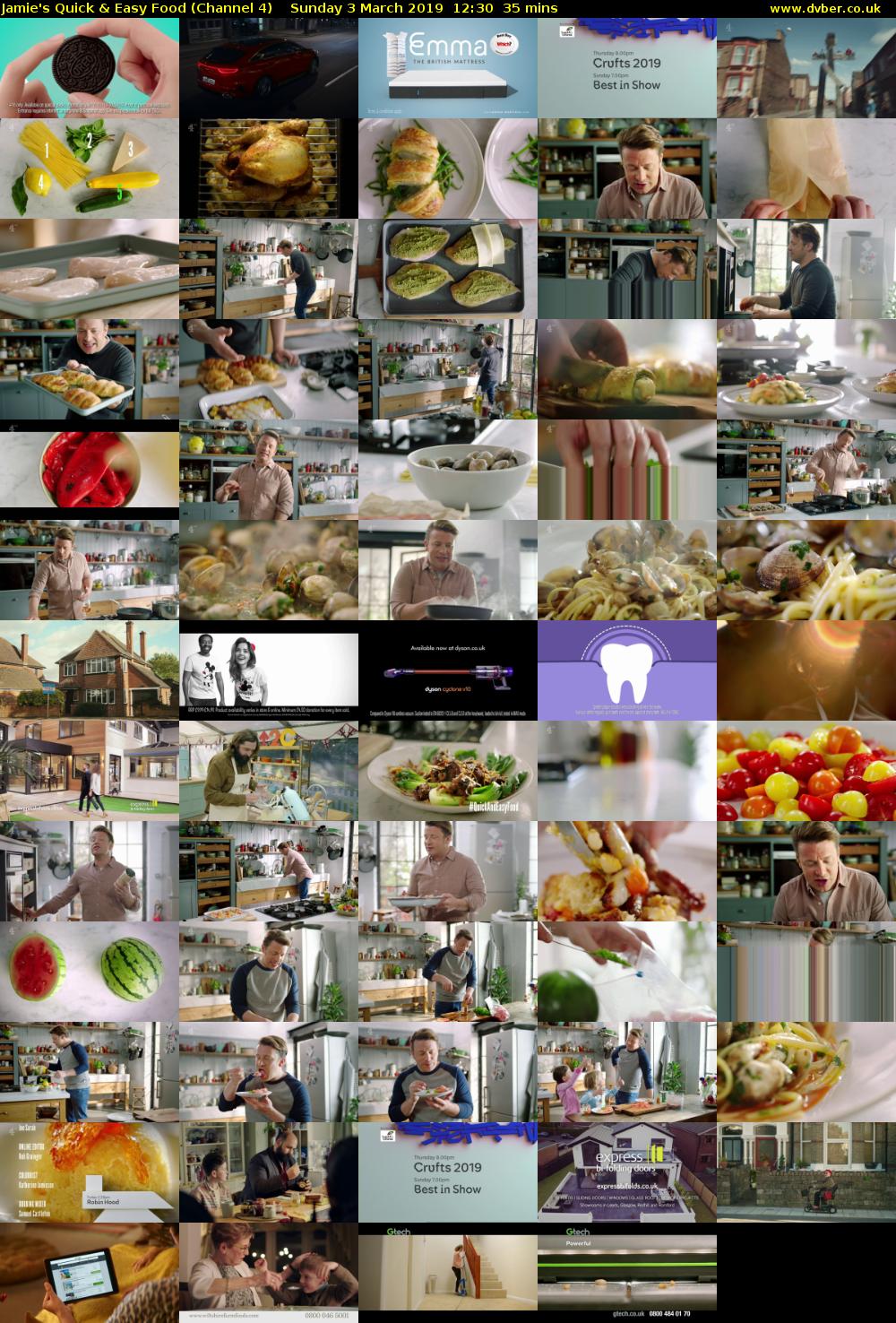 Jamie's Quick & Easy Food (Channel 4) Sunday 3 March 2019 12:30 - 13:05