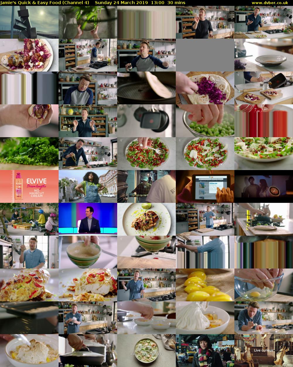 Jamie's Quick & Easy Food (Channel 4) Sunday 24 March 2019 13:00 - 13:30