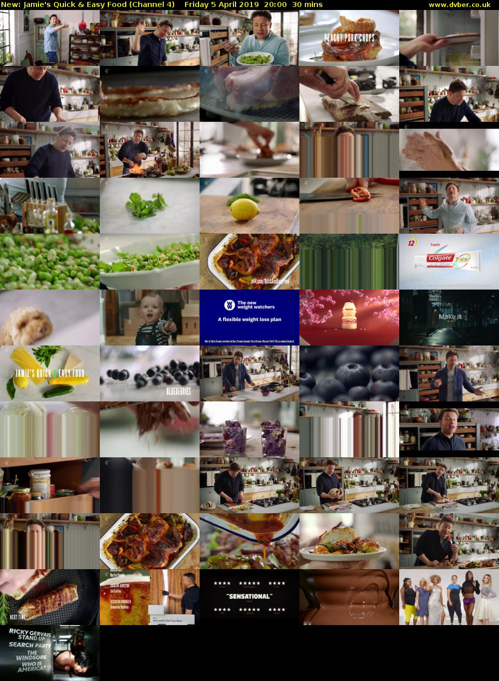 Jamie's Quick & Easy Food (Channel 4) Friday 5 April 2019 20:00 - 20:30