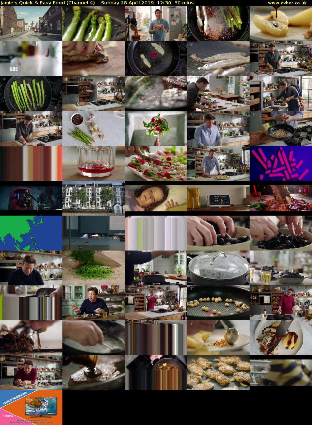 Jamie's Quick & Easy Food (Channel 4) Sunday 28 April 2019 12:30 - 13:00