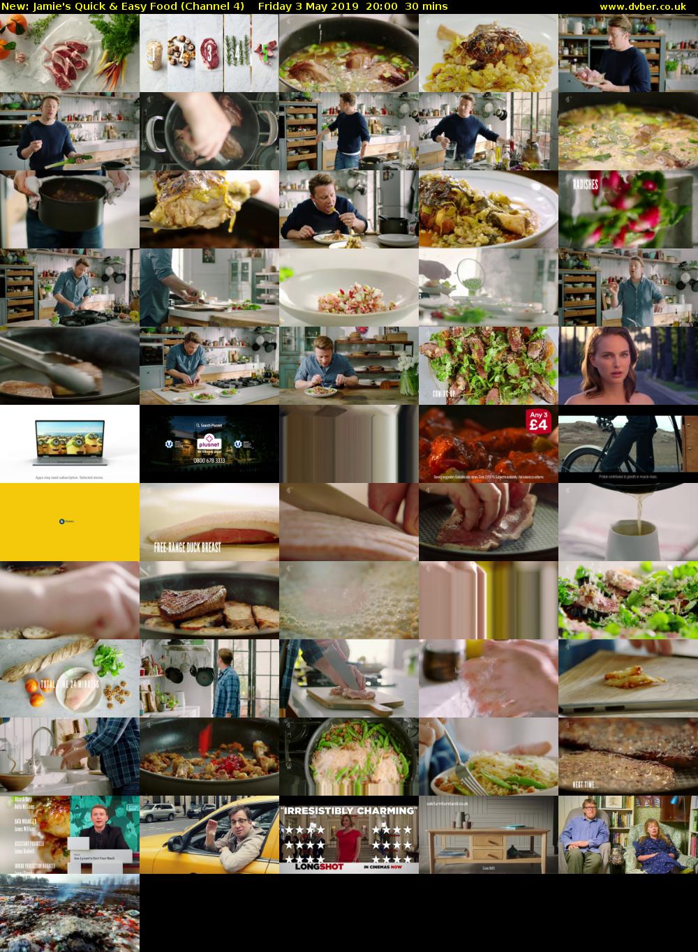 Jamie's Quick & Easy Food (Channel 4) Friday 3 May 2019 20:00 - 20:30