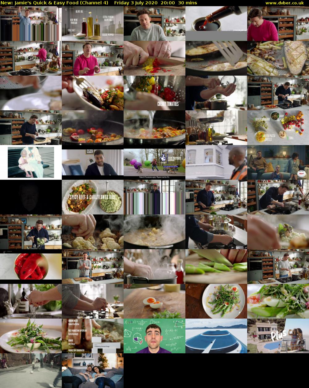 Jamie's Quick & Easy Food (Channel 4) Friday 3 July 2020 20:00 - 20:30