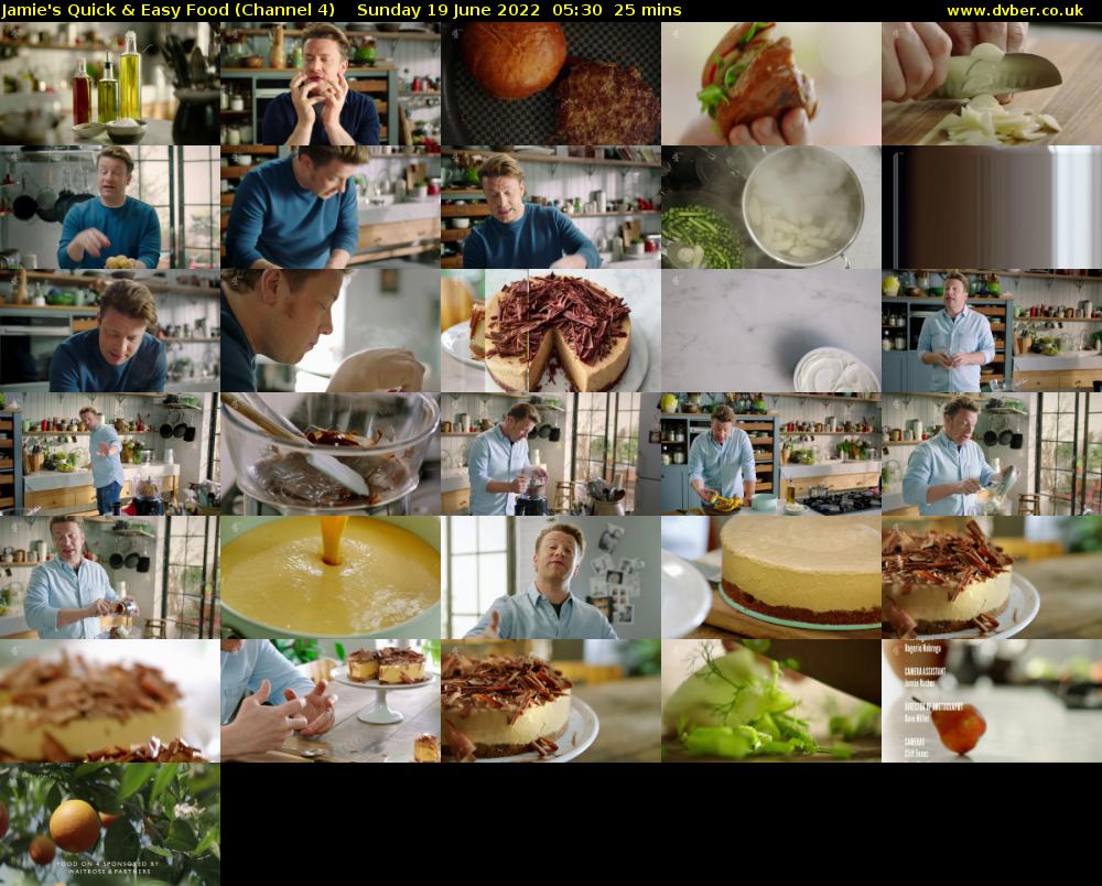 Jamie's Quick & Easy Food (Channel 4) Sunday 19 June 2022 05:30 - 05:55