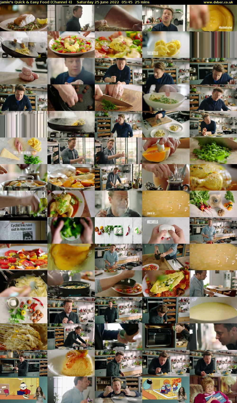 Jamie's Quick & Easy Food (Channel 4) Saturday 25 June 2022 05:45 - 06:10