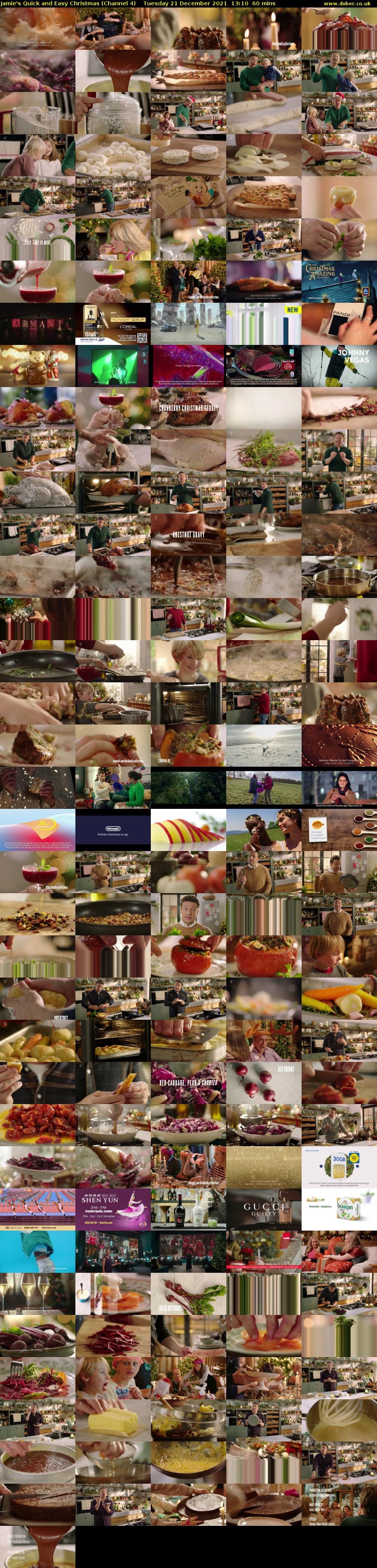 Jamie's Quick and Easy Christmas (Channel 4) Tuesday 21 December 2021 13:10 - 14:10