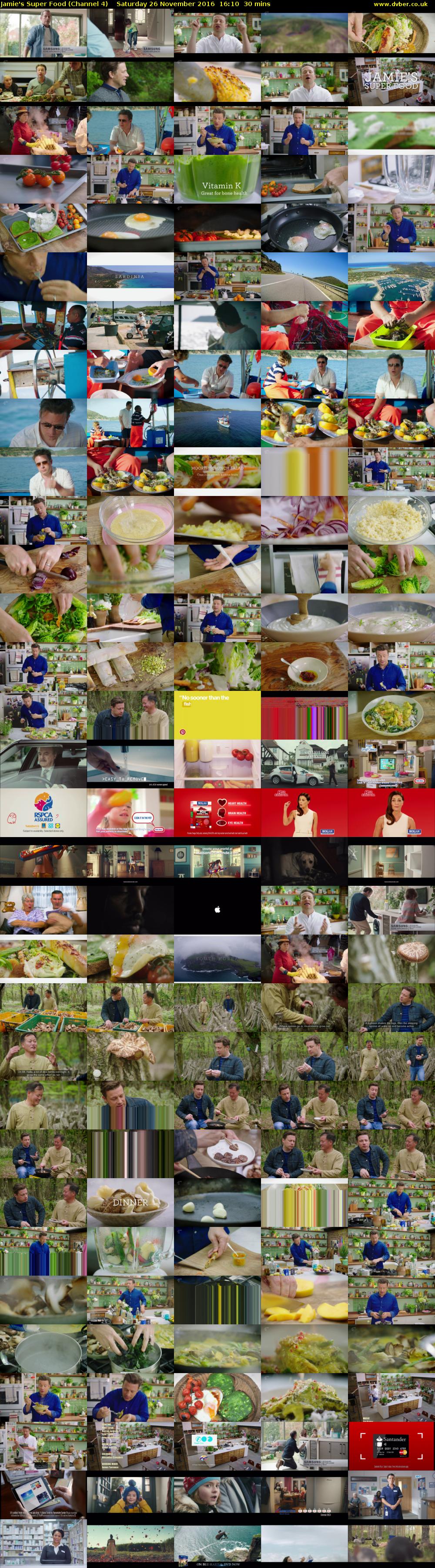 Jamie's Super Food (Channel 4) Saturday 26 November 2016 16:10 - 16:40