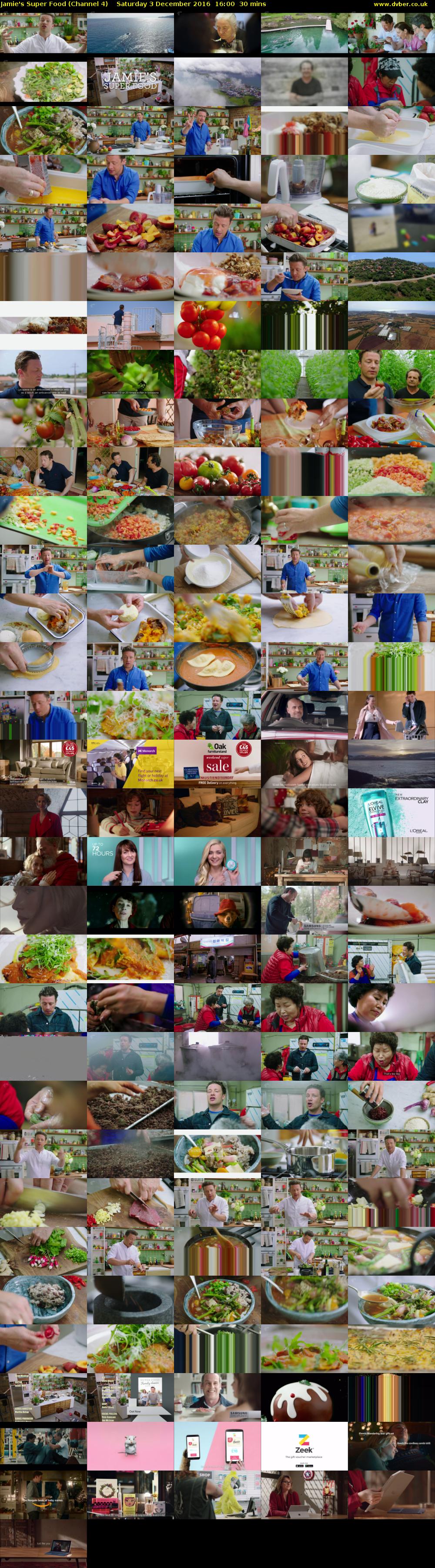 Jamie's Super Food (Channel 4) Saturday 3 December 2016 16:00 - 16:30