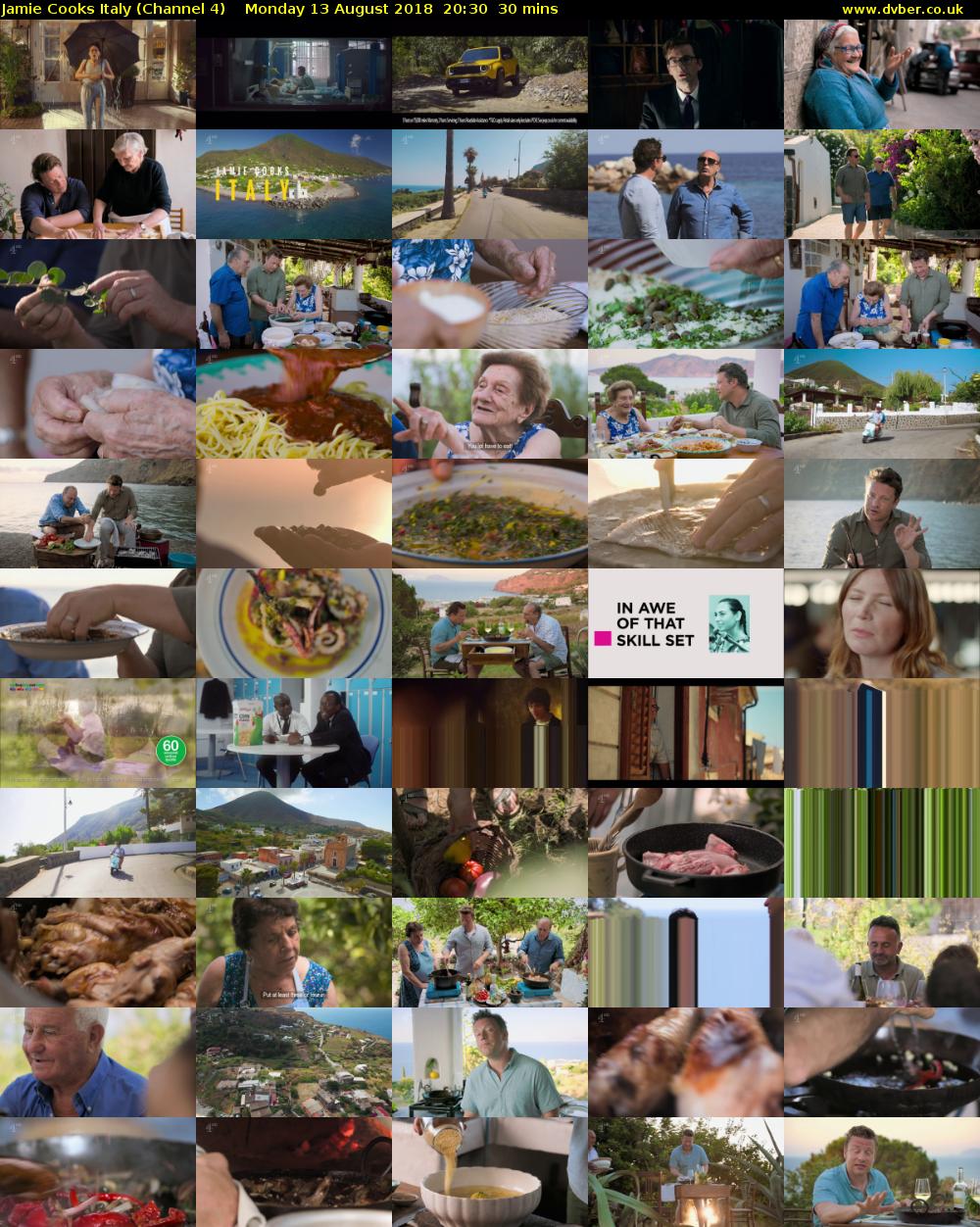 Jamie Cooks Italy (Channel 4) Monday 13 August 2018 20:30 - 21:00