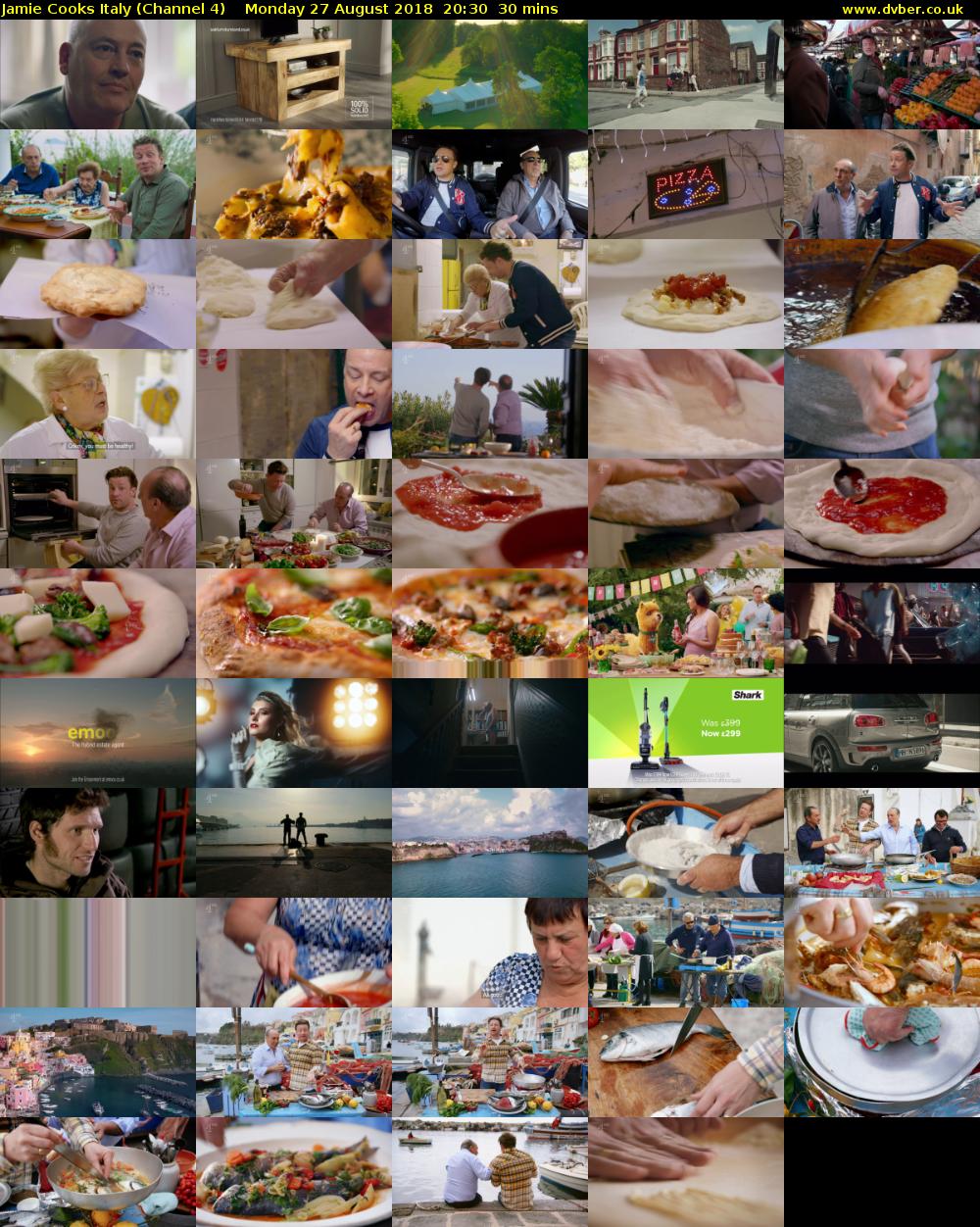 Jamie Cooks Italy (Channel 4) Monday 27 August 2018 20:30 - 21:00