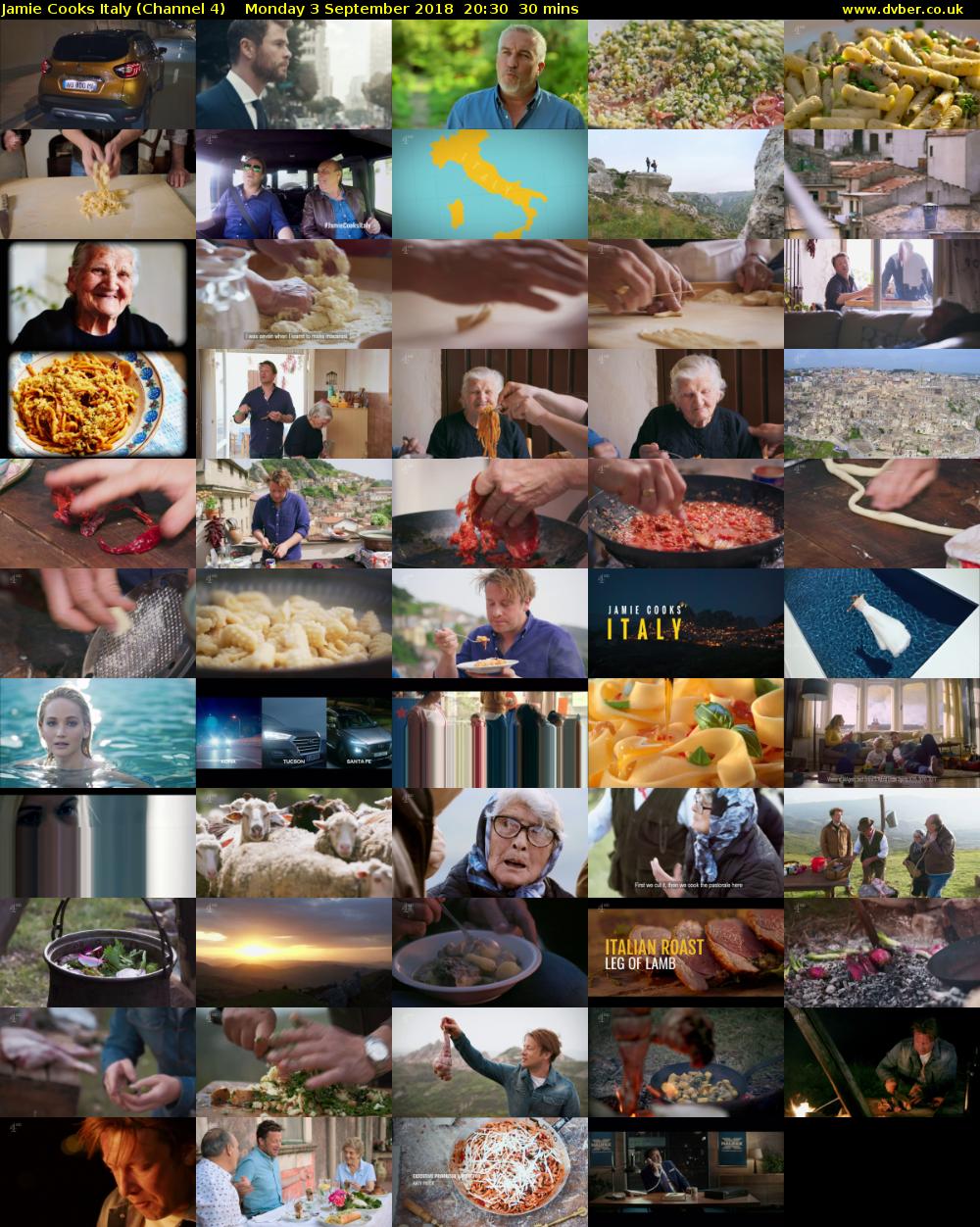 Jamie Cooks Italy (Channel 4) Monday 3 September 2018 20:30 - 21:00