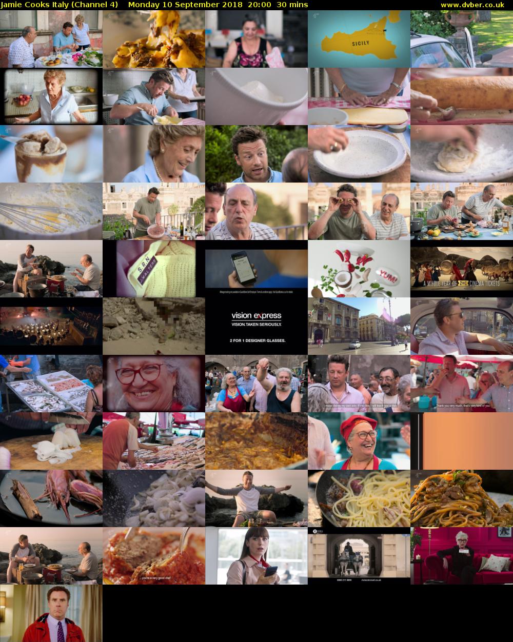 Jamie Cooks Italy (Channel 4) Monday 10 September 2018 20:00 - 20:30