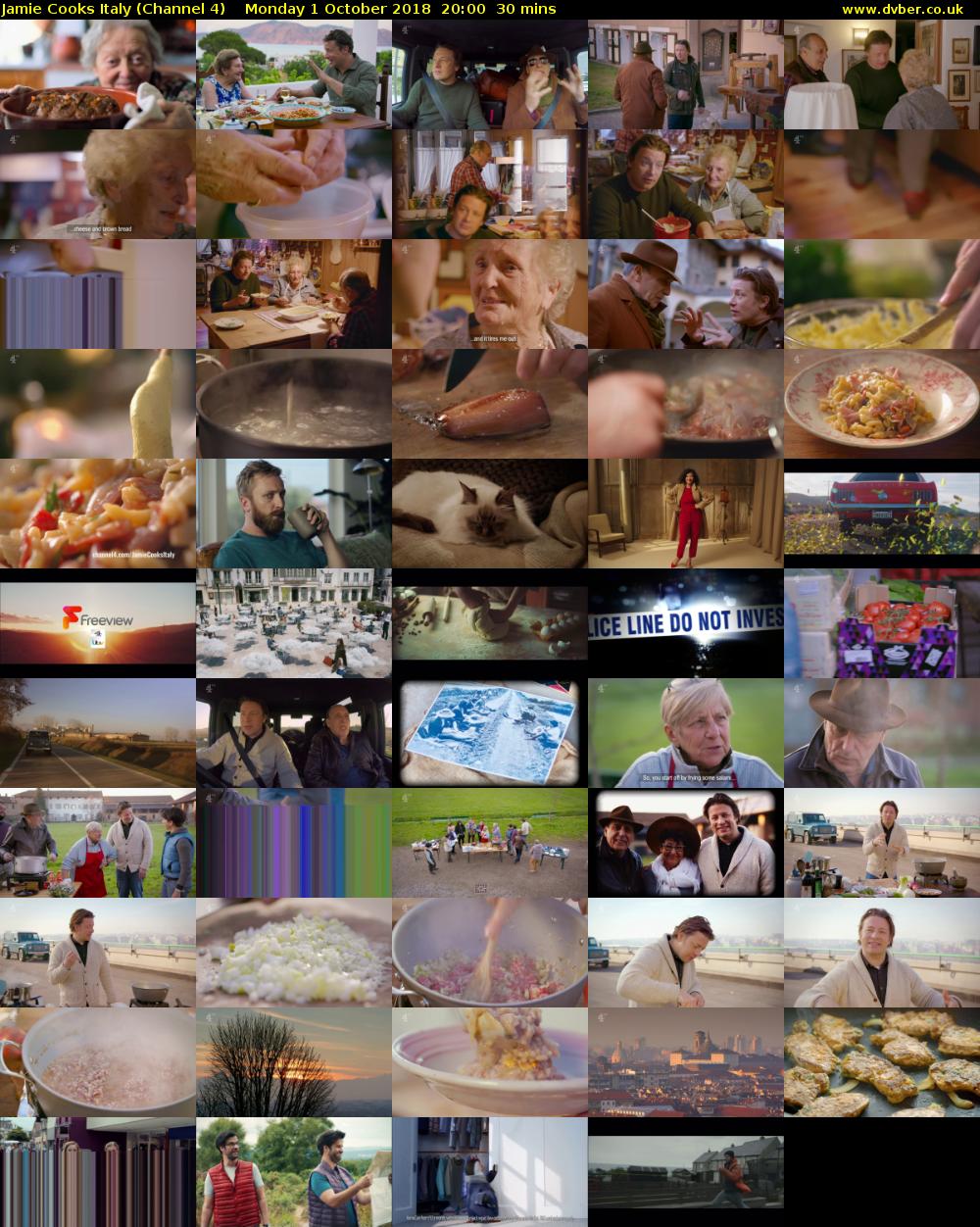 Jamie Cooks Italy (Channel 4) Monday 1 October 2018 20:00 - 20:30