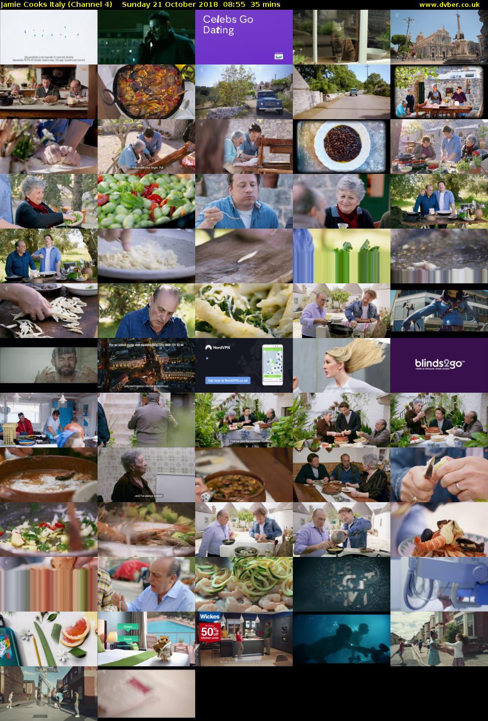 Jamie Cooks Italy (Channel 4) Sunday 21 October 2018 08:55 - 09:30