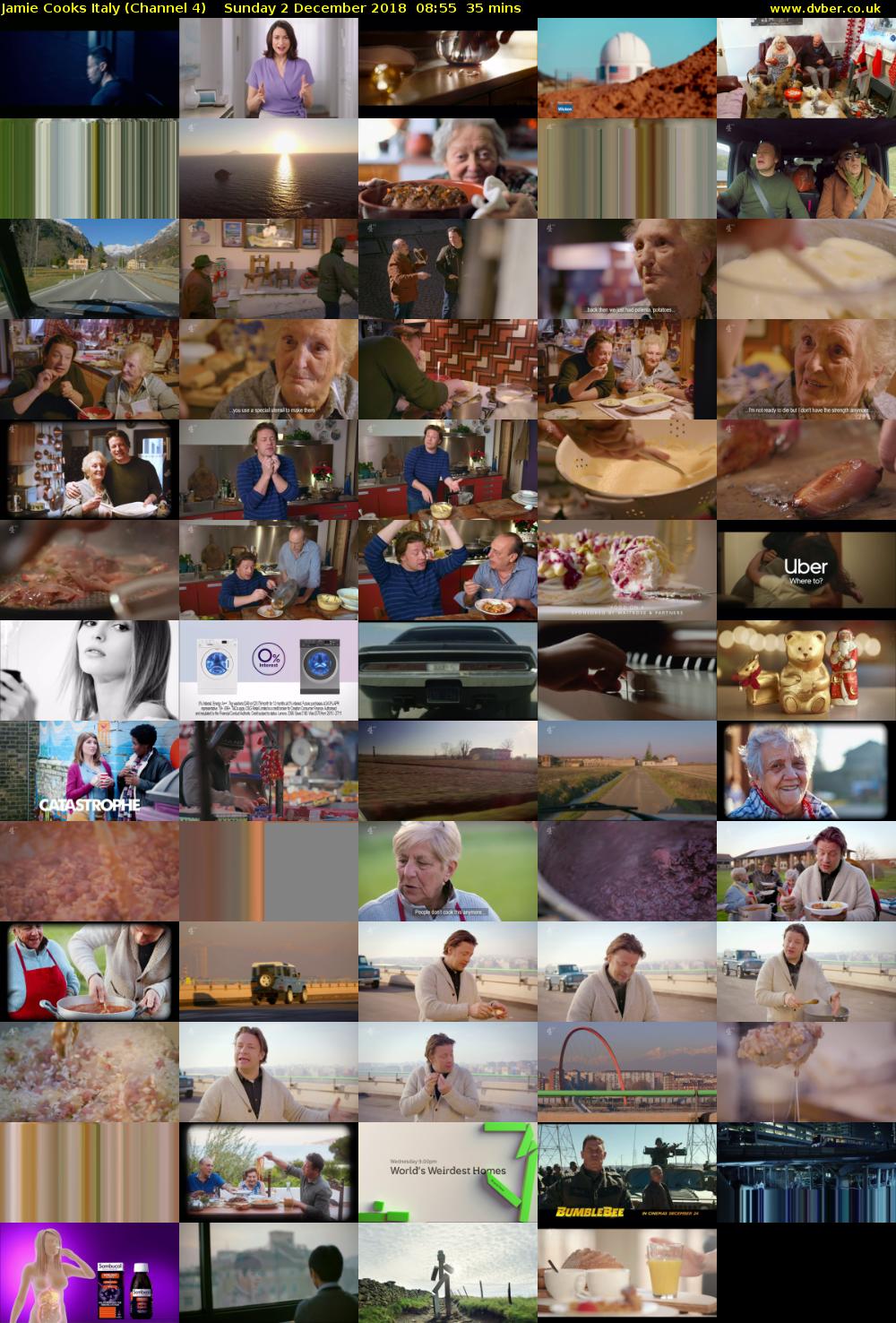 Jamie Cooks Italy (Channel 4) Sunday 2 December 2018 08:55 - 09:30