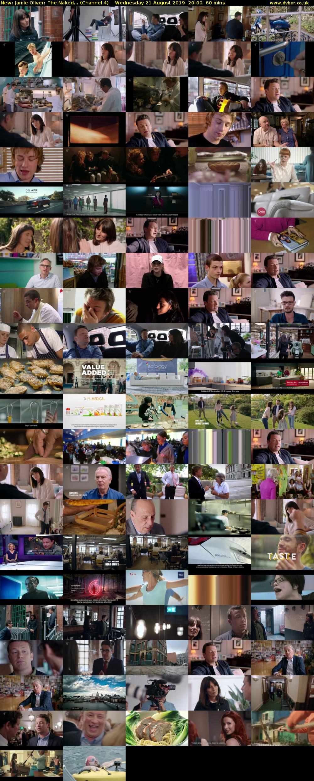 Jamie Oliver: The Naked... (Channel 4) Wednesday 21 August 2019 20:00 - 21:00