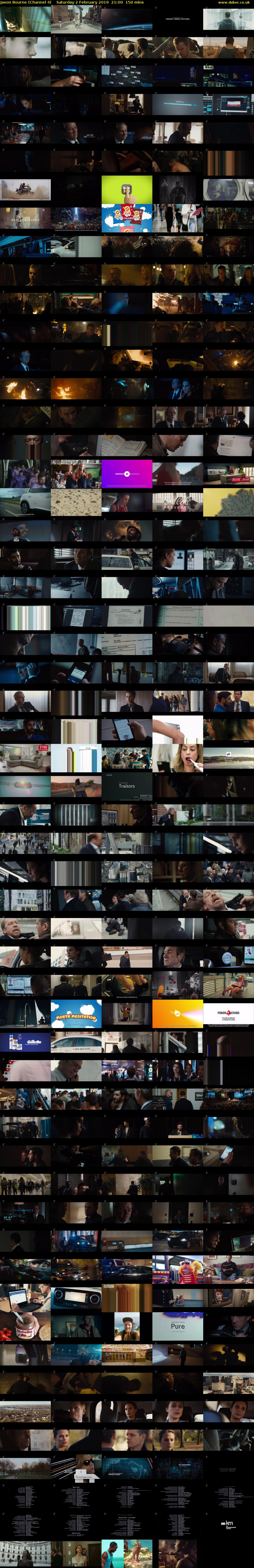 Jason Bourne (Channel 4) Saturday 2 February 2019 21:00 - 23:30