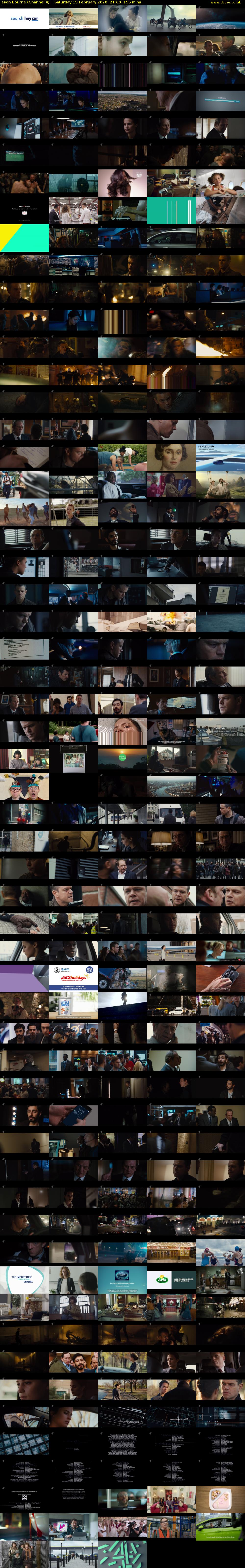 Jason Bourne (Channel 4) Saturday 15 February 2020 21:00 - 23:35