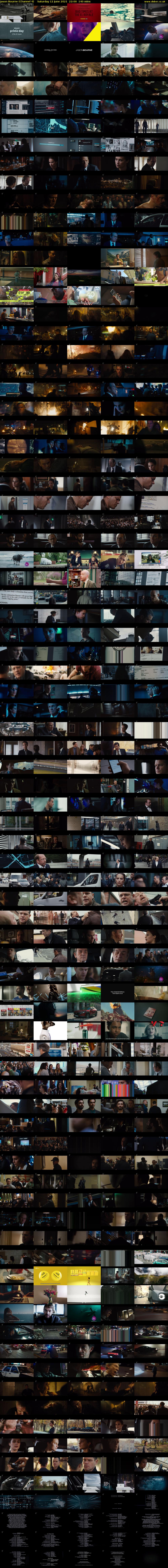 Jason Bourne (Channel 4) Saturday 12 June 2021 22:00 - 00:20