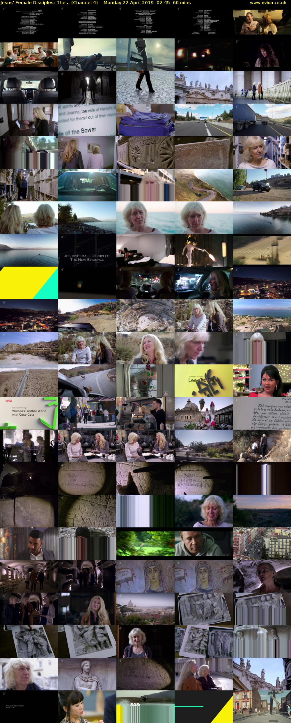 Jesus' Female Disciples: The... (Channel 4) Monday 22 April 2019 02:45 - 03:45