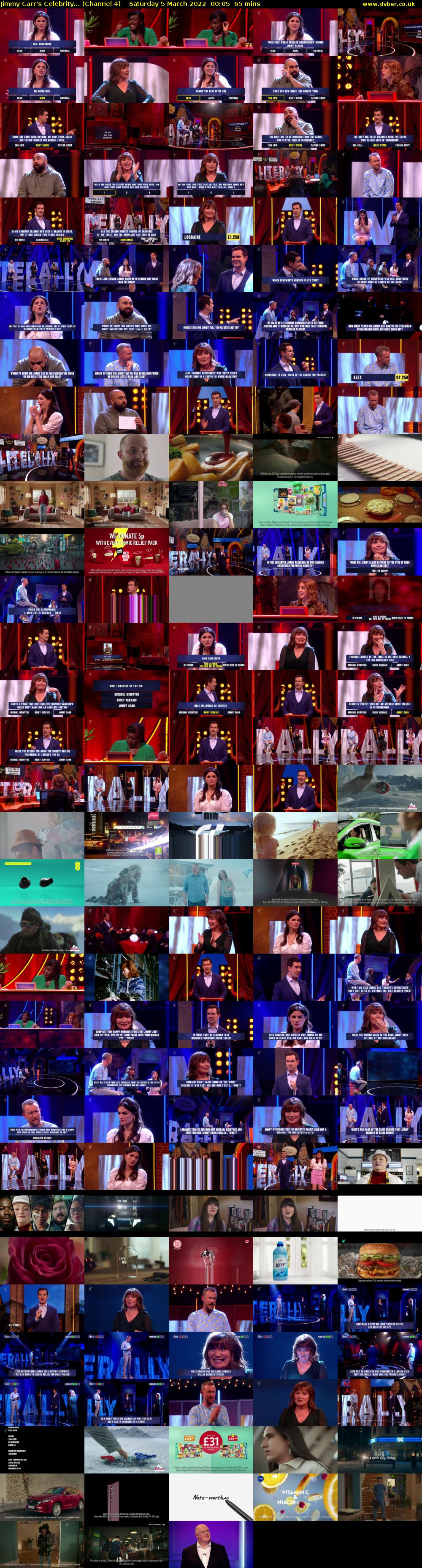 Jimmy Carr's Celebrity... (Channel 4) Saturday 5 March 2022 00:05 - 01:10