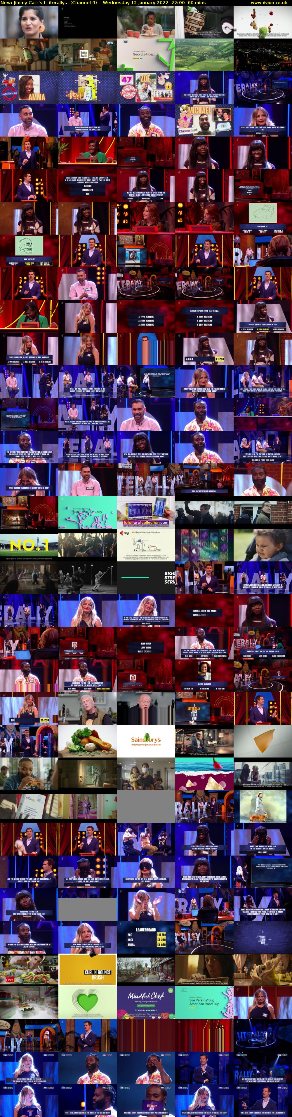 Jimmy Carr's I Literally... (Channel 4) Wednesday 12 January 2022 22:00 - 23:00