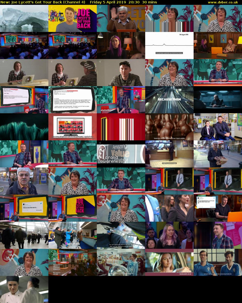 Joe Lycett's Got Your Back (Channel 4) Friday 5 April 2019 20:30 - 21:00