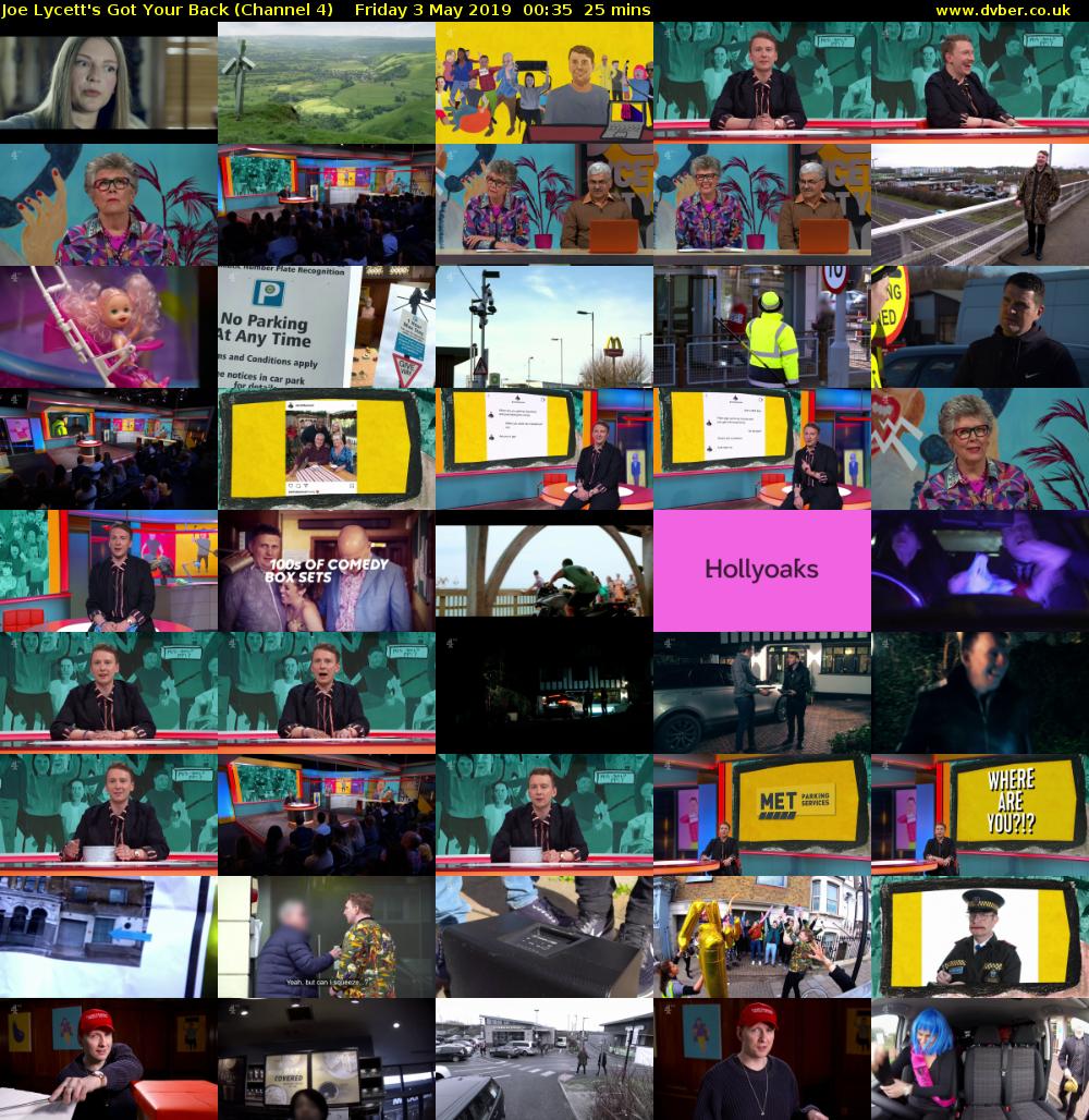 Joe Lycett's Got Your Back (Channel 4) Friday 3 May 2019 00:35 - 01:00