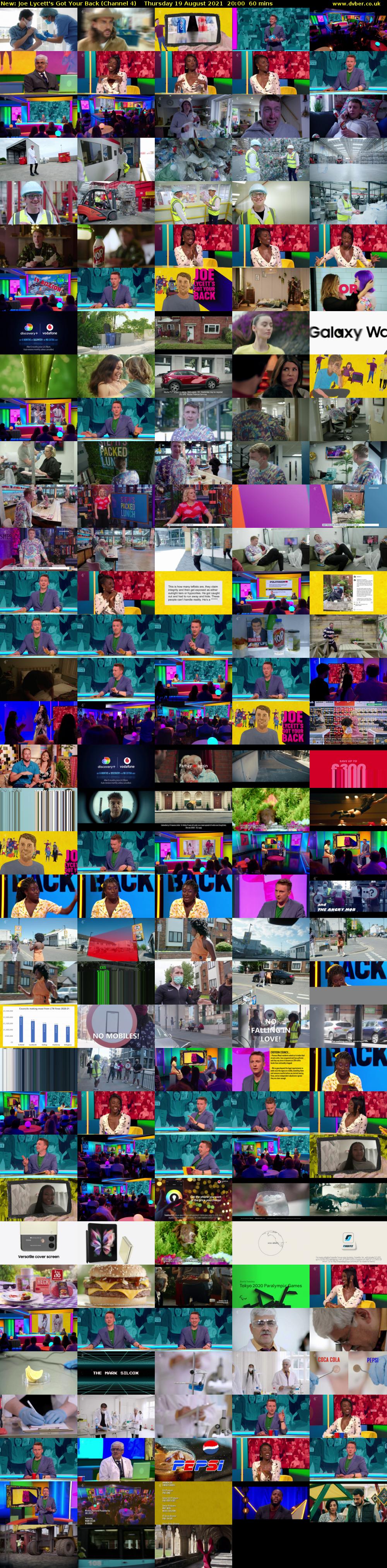 Joe Lycett's Got Your Back (Channel 4) Thursday 19 August 2021 20:00 - 21:00