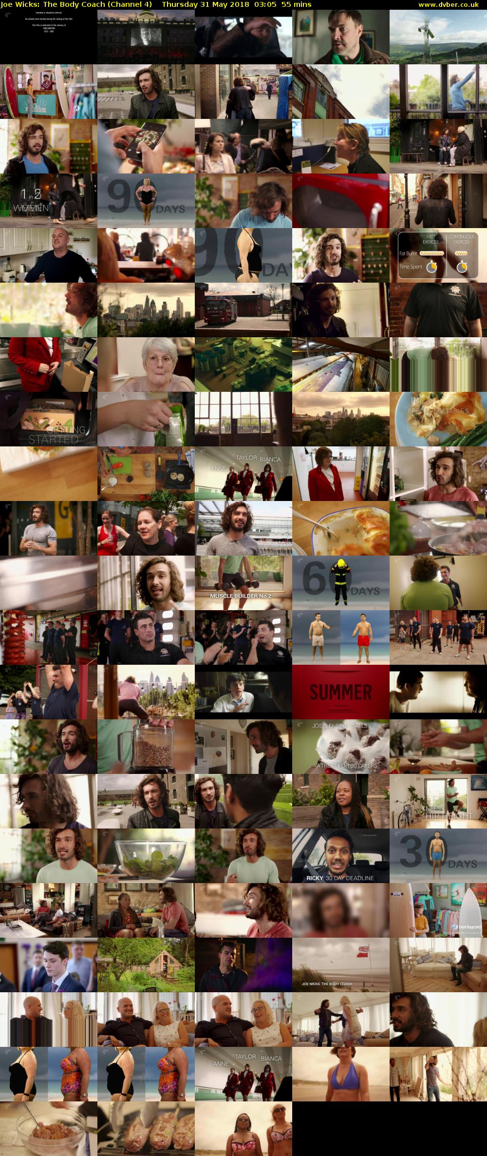 Joe Wicks: The Body Coach (Channel 4) Thursday 31 May 2018 03:05 - 04:00