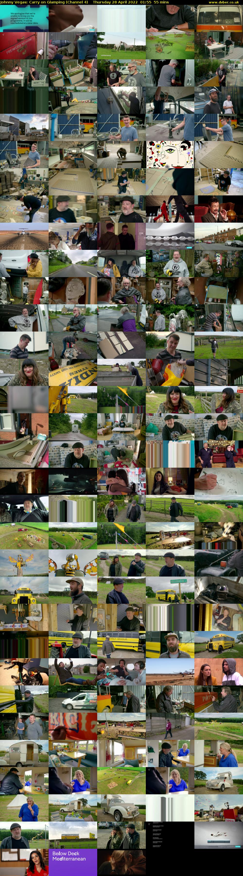 Johnny Vegas: Carry on Glamping (Channel 4) Thursday 28 April 2022 01:55 - 02:50