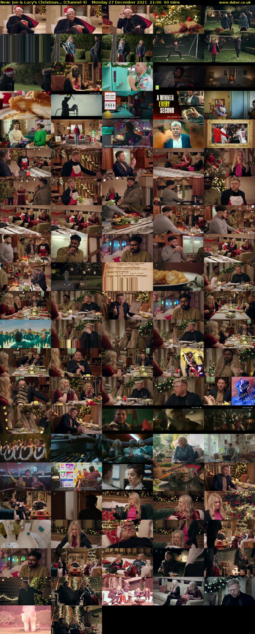 Jon & Lucy's Christmas... (Channel 4) Monday 27 December 2021 21:00 - 22:00