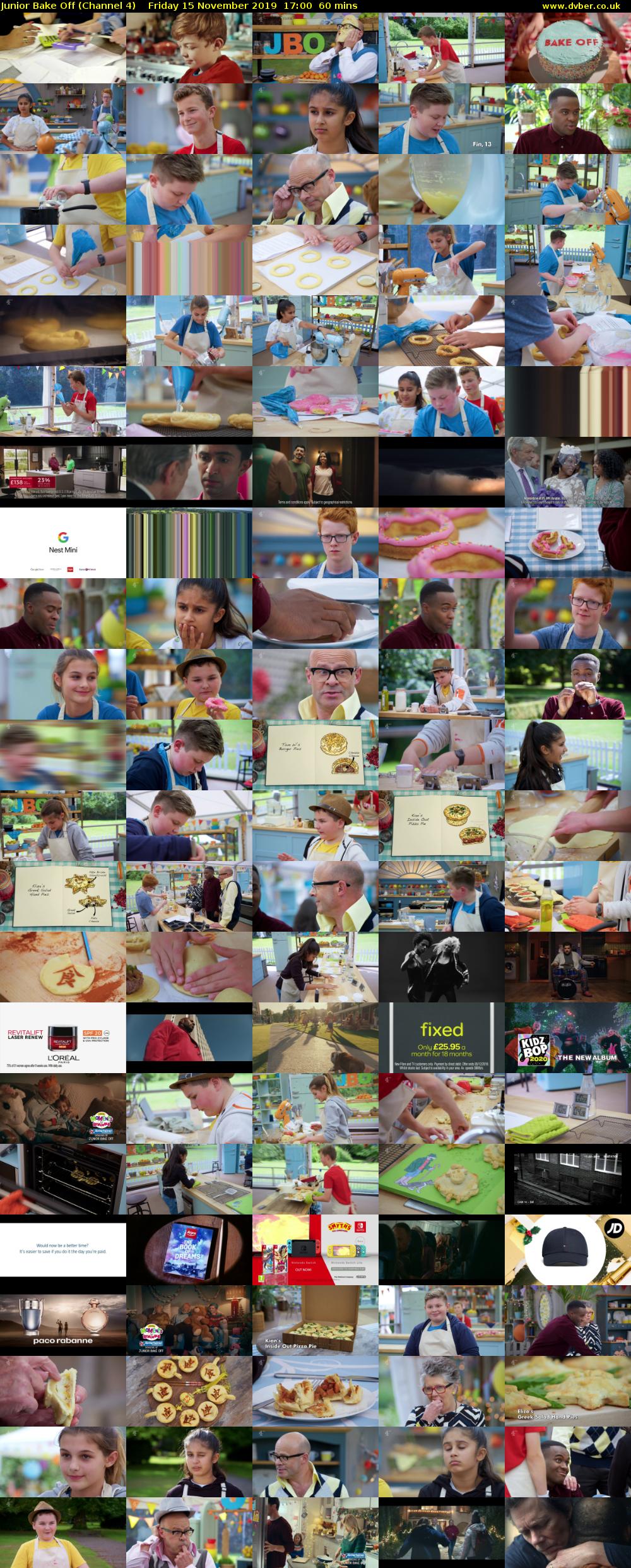 Junior Bake Off (Channel 4) Friday 15 November 2019 17:00 - 18:00