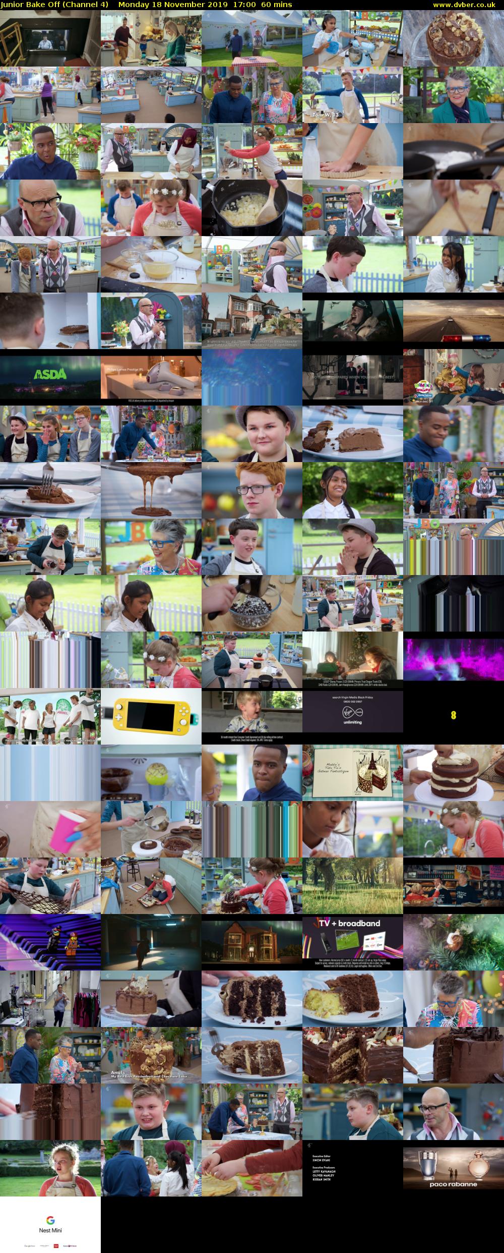 Junior Bake Off (Channel 4) Monday 18 November 2019 17:00 - 18:00