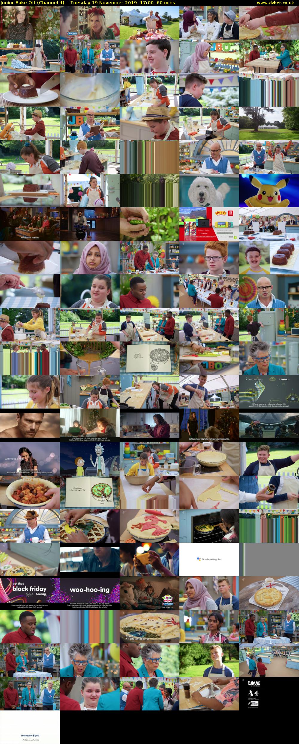 Junior Bake Off (Channel 4) Tuesday 19 November 2019 17:00 - 18:00
