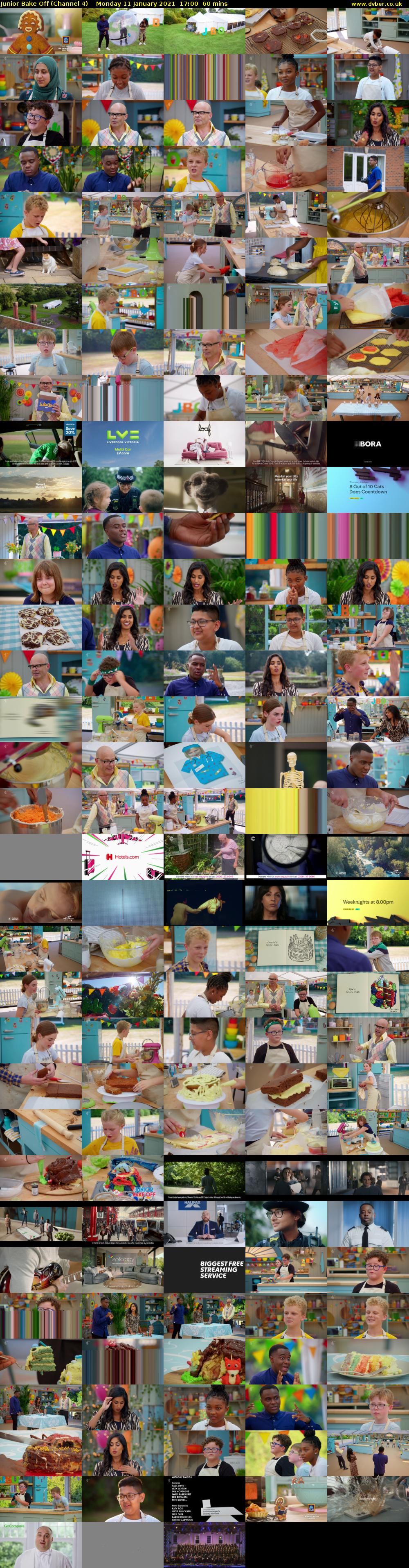Junior Bake Off (Channel 4) Monday 11 January 2021 17:00 - 18:00