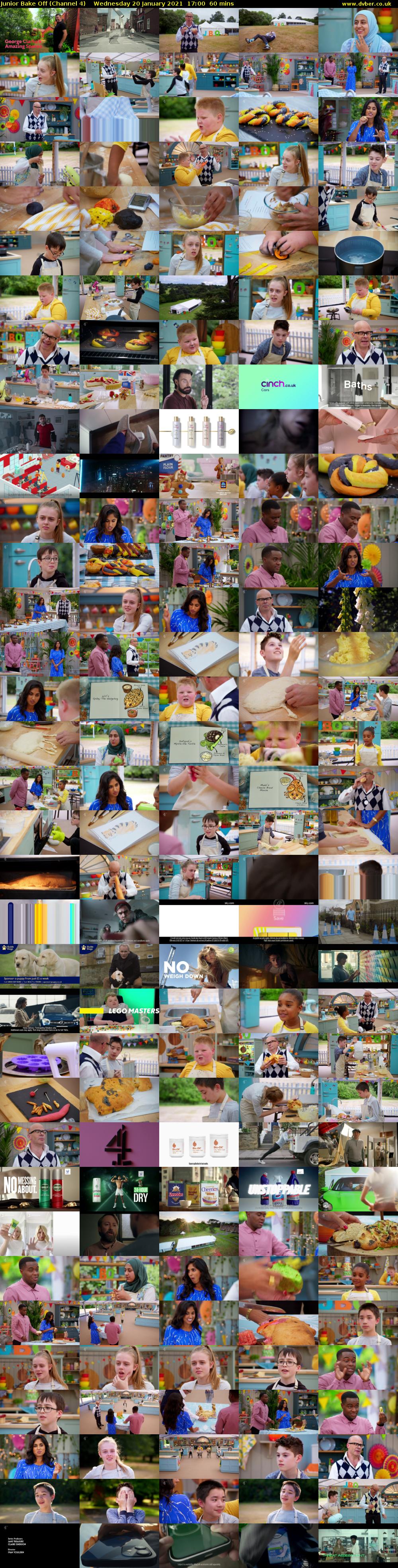 Junior Bake Off (Channel 4) Wednesday 20 January 2021 17:00 - 18:00