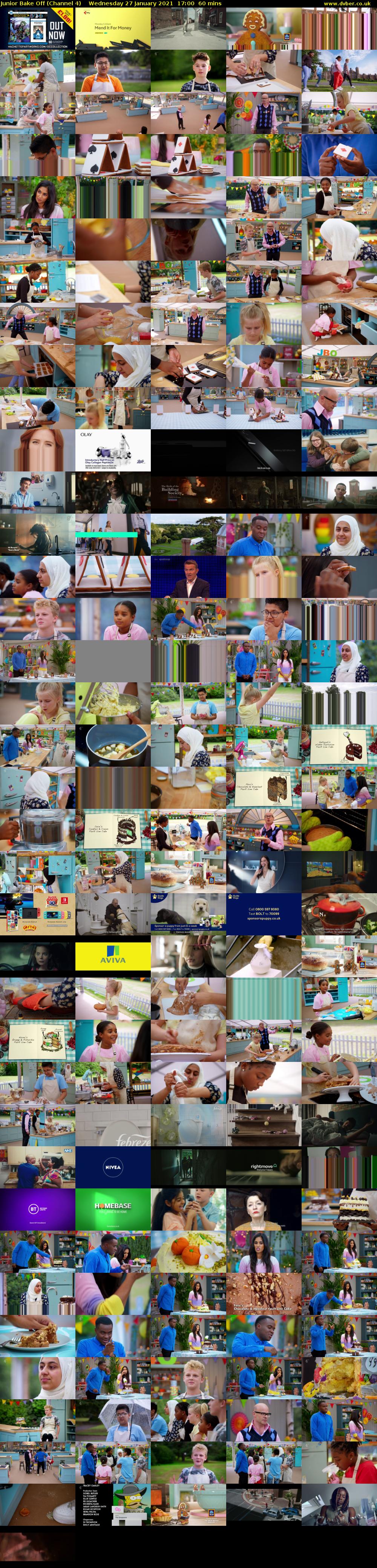 Junior Bake Off (Channel 4) Wednesday 27 January 2021 17:00 - 18:00