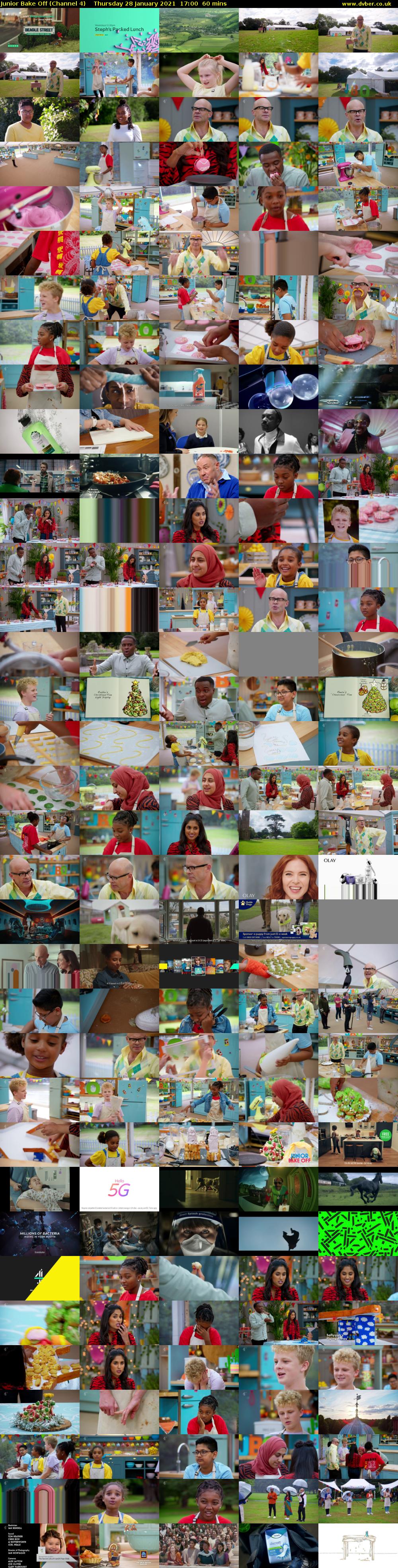 Junior Bake Off (Channel 4) Thursday 28 January 2021 17:00 - 18:00