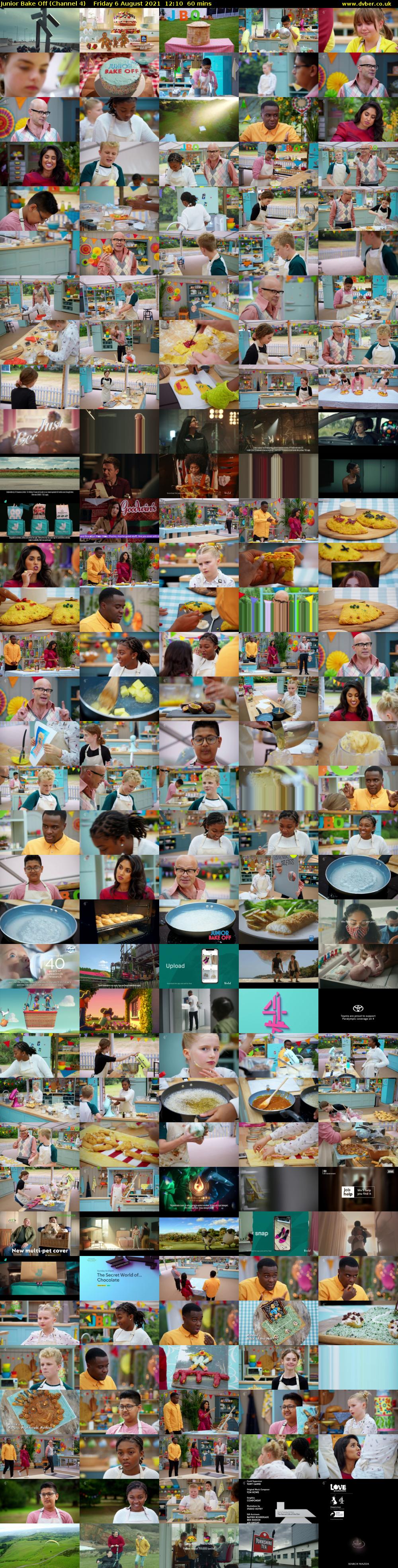 Junior Bake Off (Channel 4) Friday 6 August 2021 12:10 - 13:10