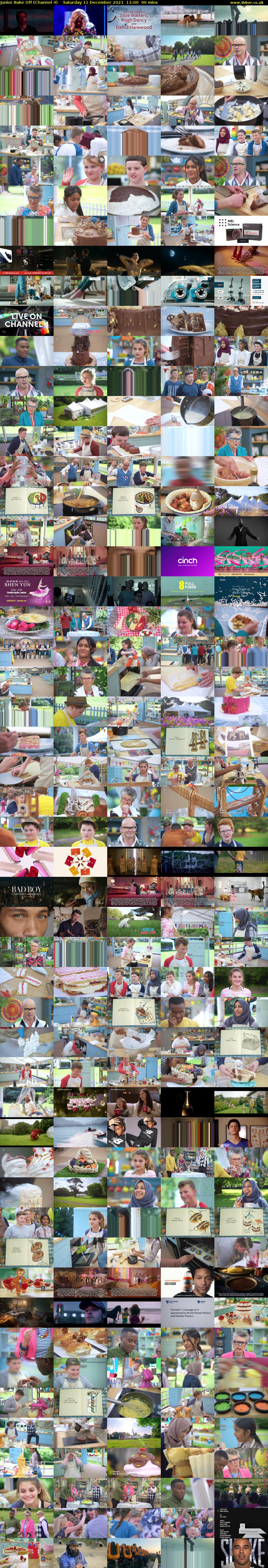 Junior Bake Off (Channel 4) Saturday 11 December 2021 11:00 - 12:30