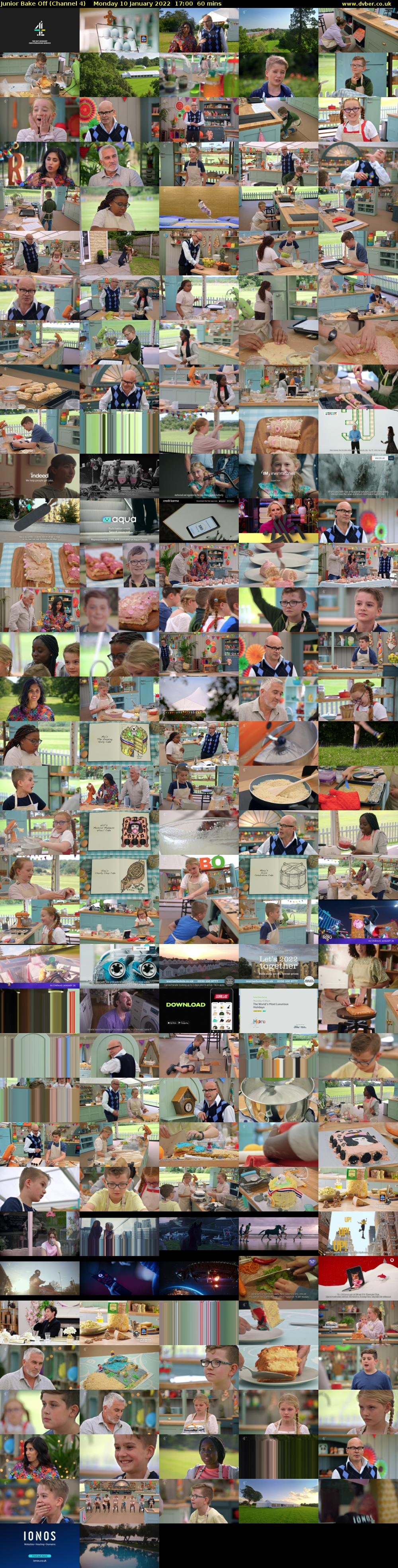 Junior Bake Off (Channel 4) Monday 10 January 2022 17:00 - 18:00