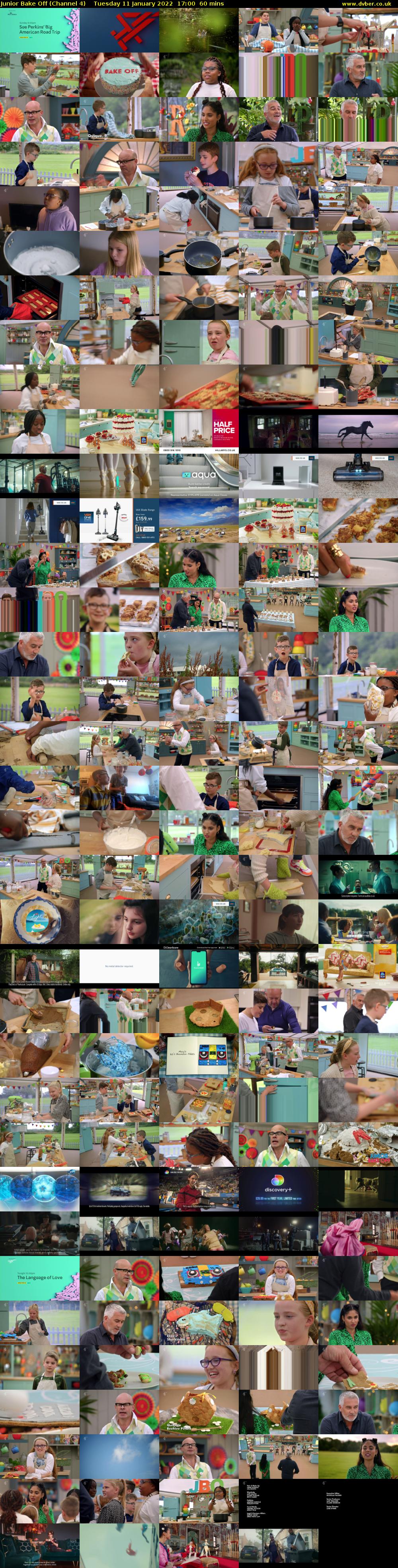 Junior Bake Off (Channel 4) Tuesday 11 January 2022 17:00 - 18:00