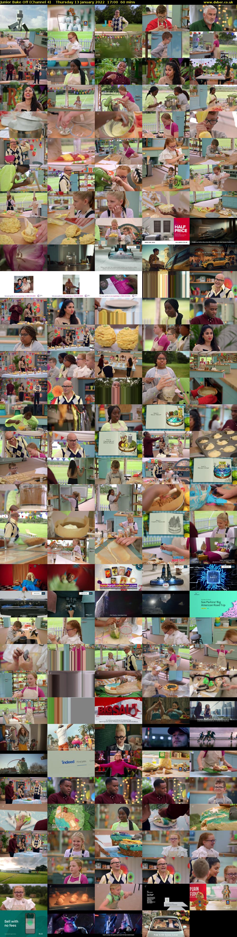 Junior Bake Off (Channel 4) Thursday 13 January 2022 17:00 - 18:00