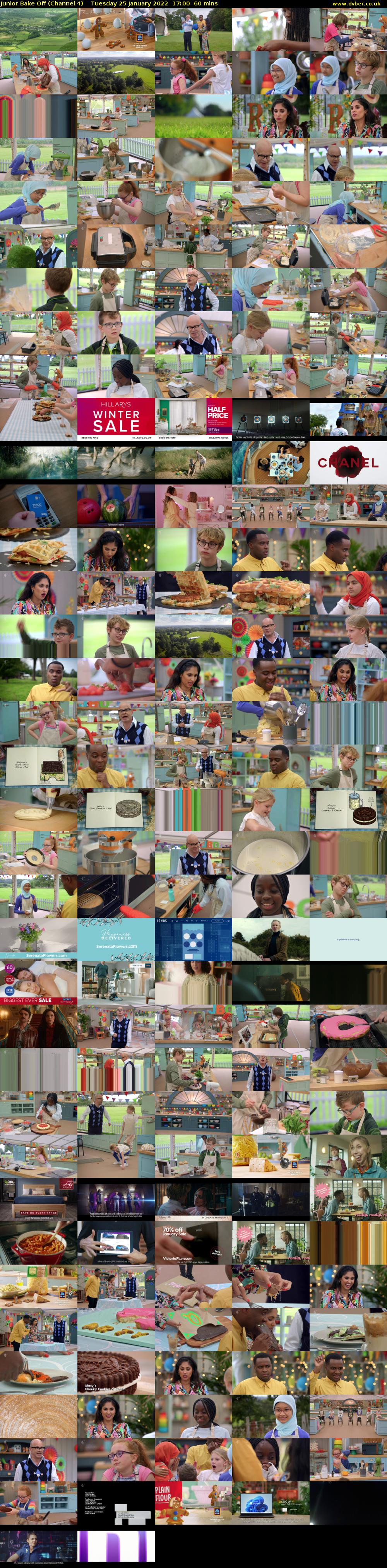 Junior Bake Off (Channel 4) Tuesday 25 January 2022 17:00 - 18:00