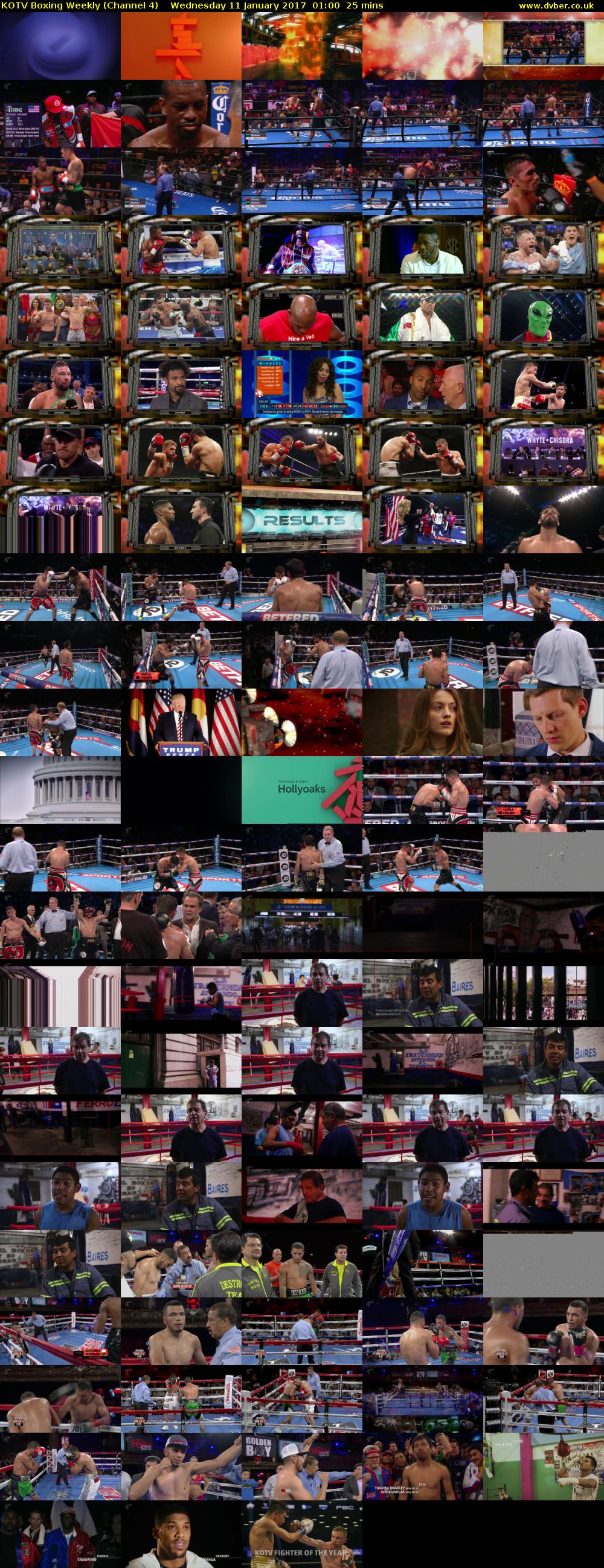 KOTV Boxing Weekly (Channel 4) Wednesday 11 January 2017 01:00 - 01:25