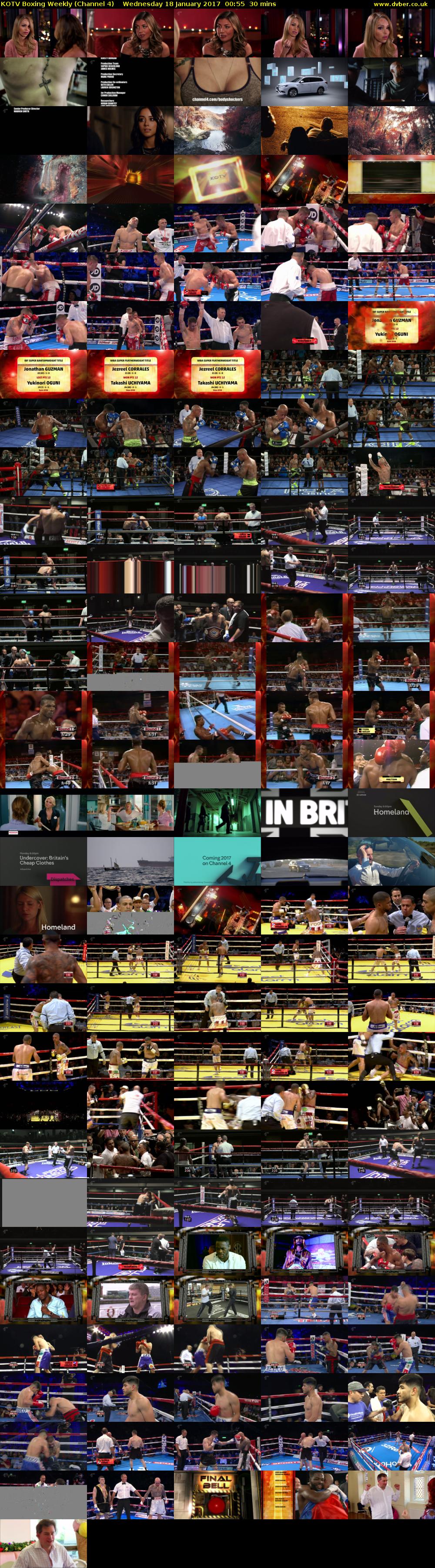 KOTV Boxing Weekly (Channel 4) Wednesday 18 January 2017 00:55 - 01:25